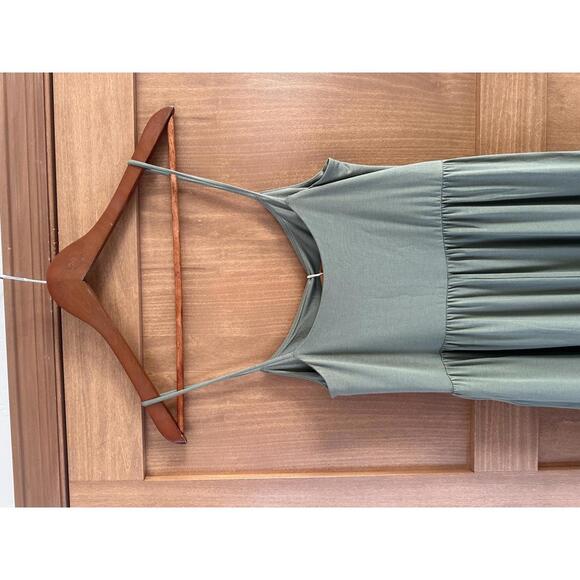 NWT Quince Tencel Jersey Wide Leg Jumpsuit Cropped Sage Green Women’s Medium - Picture 13 of 15